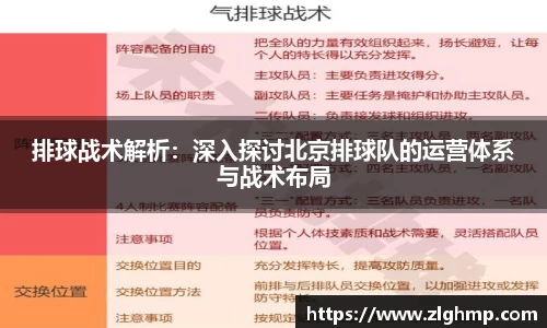 排球战术解析：深入探讨北京排球队的运营体系与战术布局