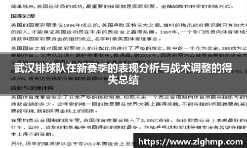武汉排球队在新赛季的表现分析与战术调整的得失总结